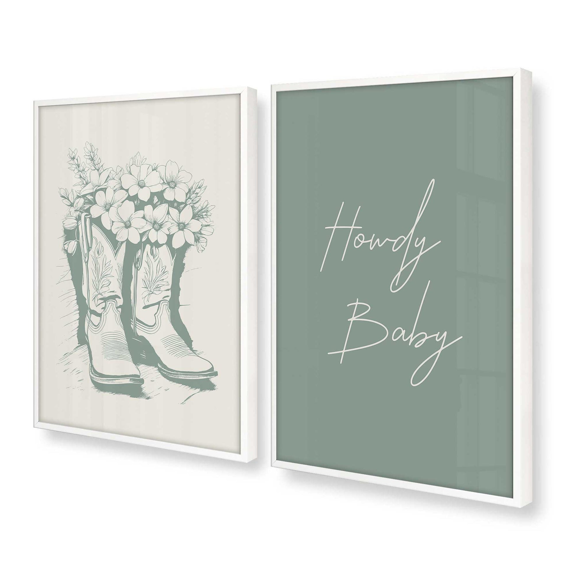 [Color:Opaque White], Picture of art in a Opaque White frame at an angle