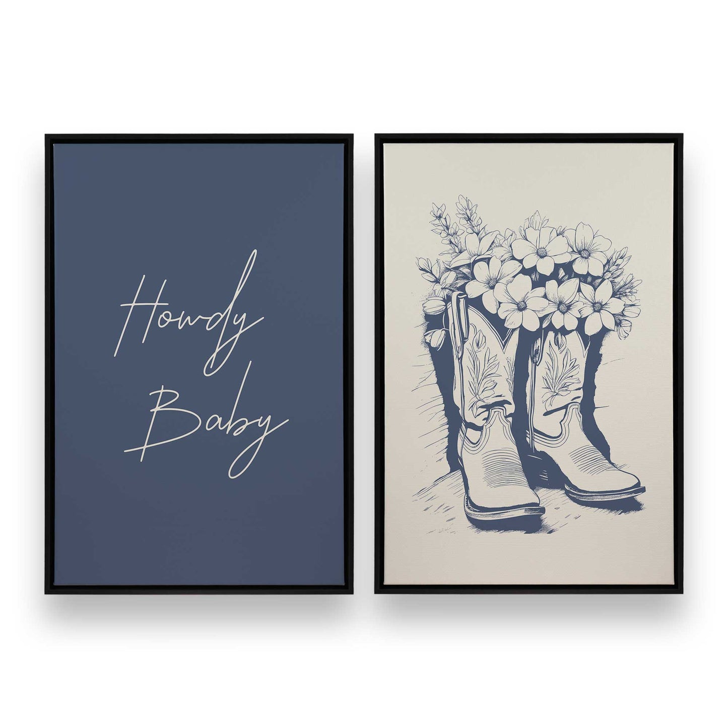 [Color:Satin Black], Picture of art in a Satin Black frame