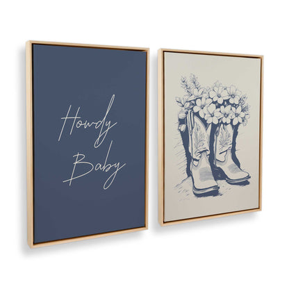 [Color:American Maple], Picture of art in a American Maple frame at an angle