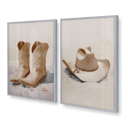 [Color:Polished Chrome], Picture of art in a Polished Chrome frame at an angle