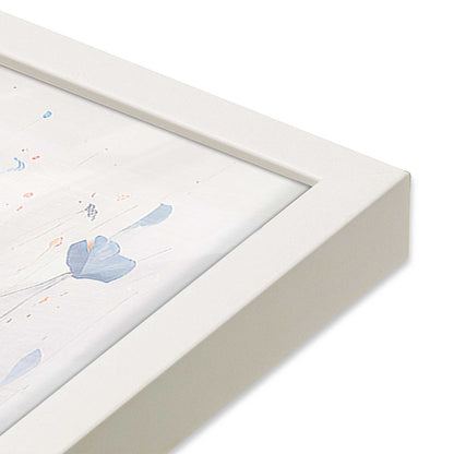 [Color:Opaque White], Picture of art in a Opaque White frame of the corner