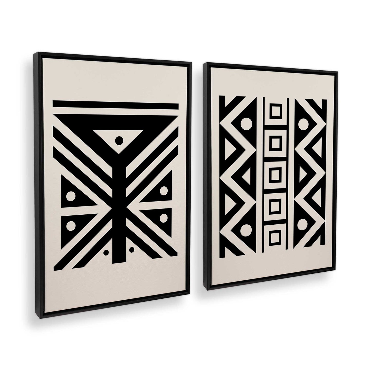 [Color:Satin Black], Picture of art in a Satin Black frame at an angle