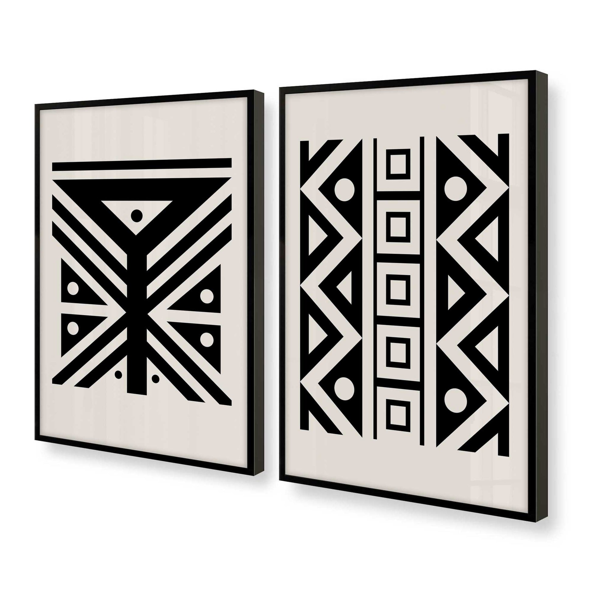 [Color:Satin Black], Picture of art in a Satin Black frame at an angle