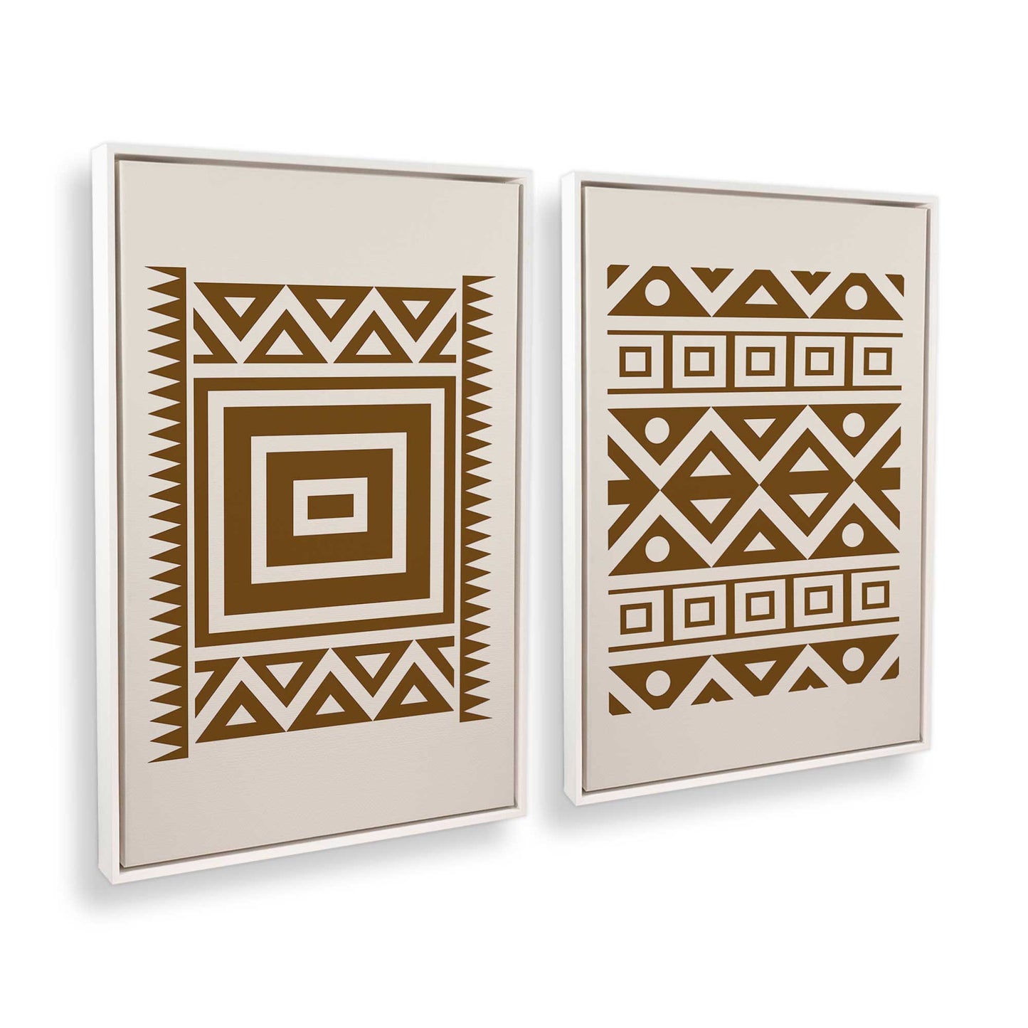[Color:Opaque White], Picture of art in a White frame at an angle