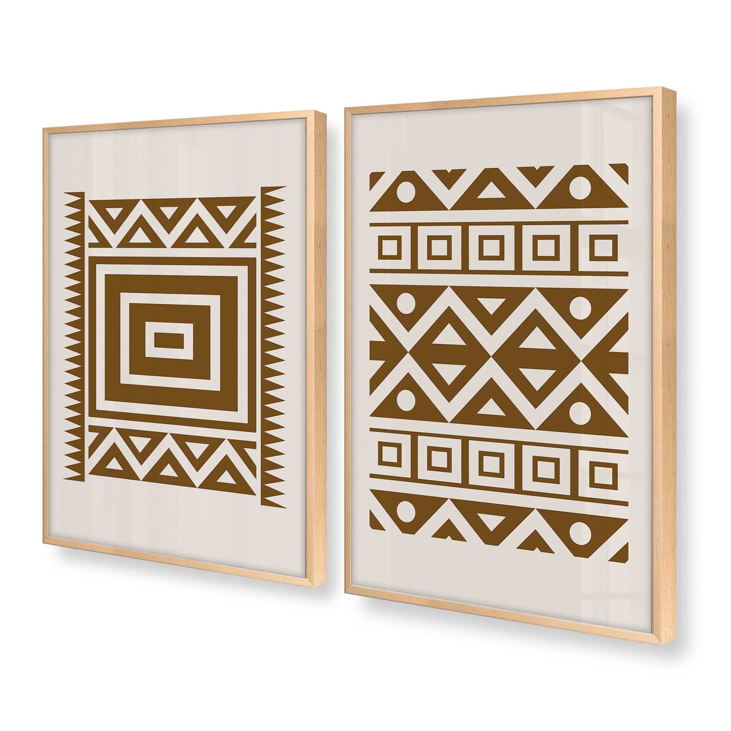 [Color:Raw Maple], Picture of art in a Raw Maple frame at an angle