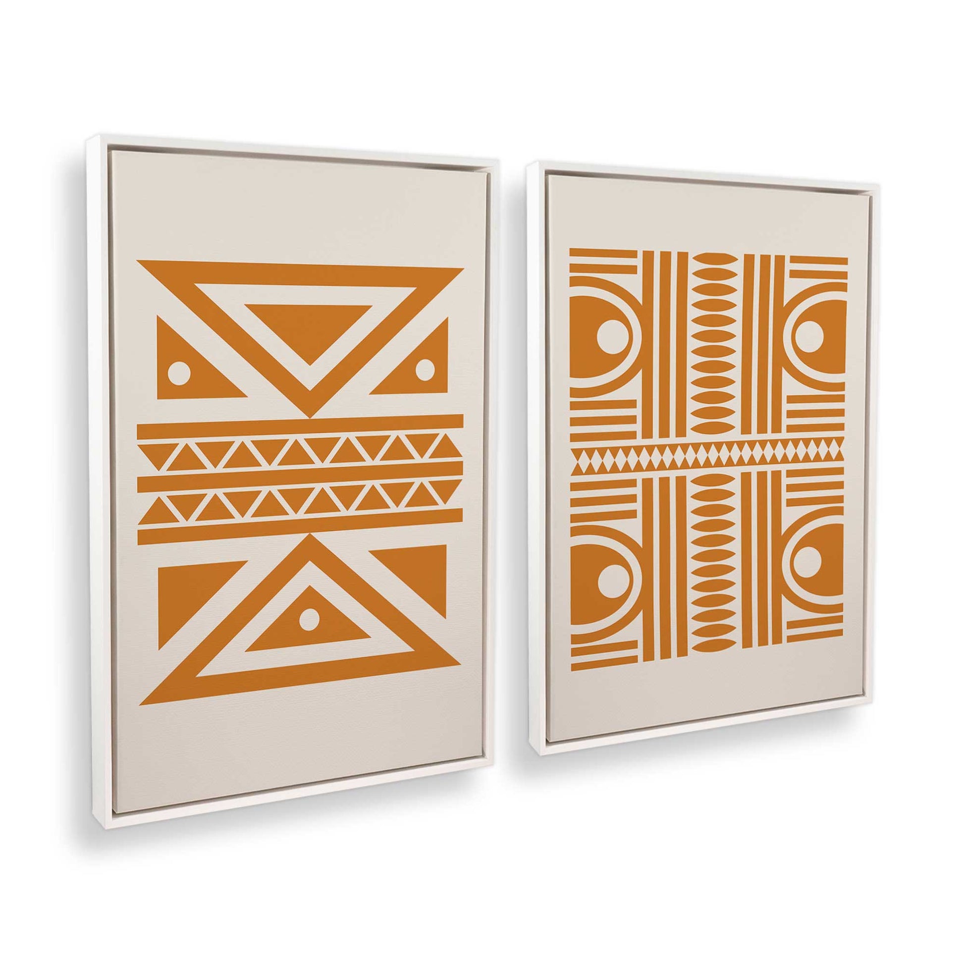 [Color:Opaque White], Picture of art in a White frame at an angle