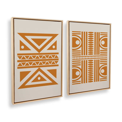 [Color:American Maple], Picture of art in a American Maple frame at an angle