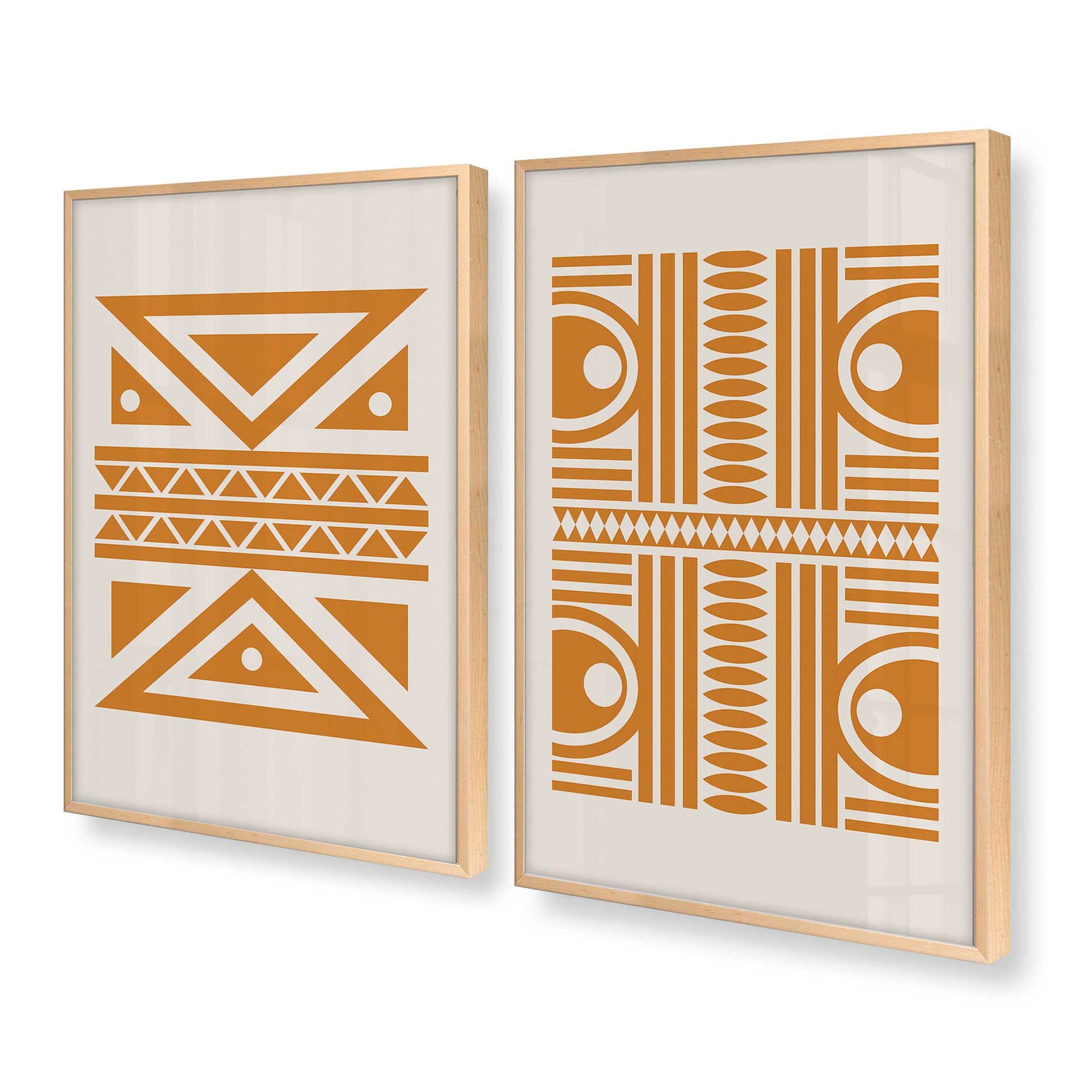 [Color:Raw Maple], Picture of art in a Raw Maple frame at an angle