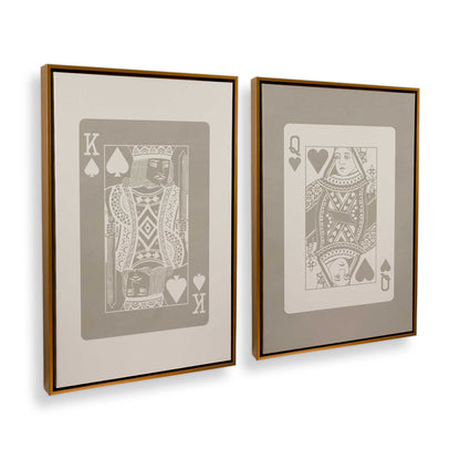 [Color:Polished Gold], Picture of art in a Polished Gold frame at an angle