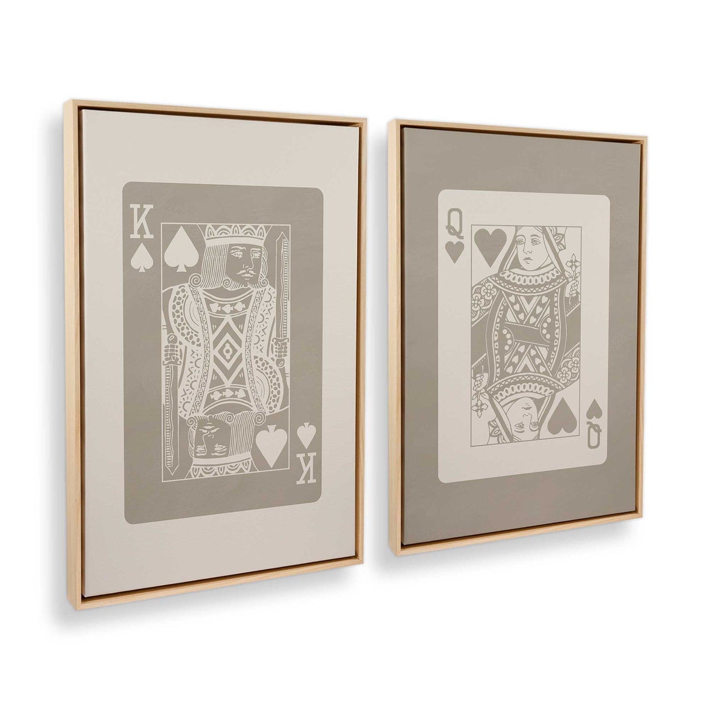 [Color:American Maple], Picture of art in a American Maple frame at an angle
