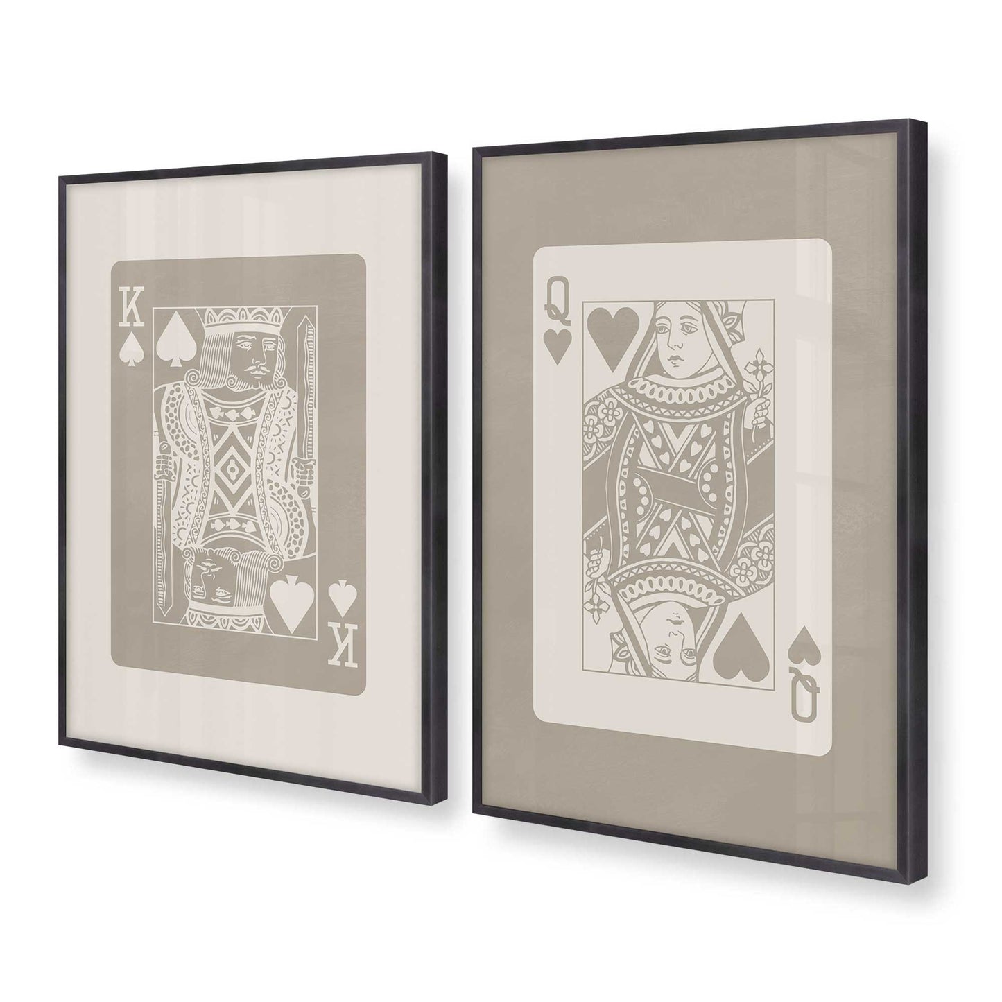 [Color:Weathered Zinc], Picture of art in a Weathered Zinc frame at an angle