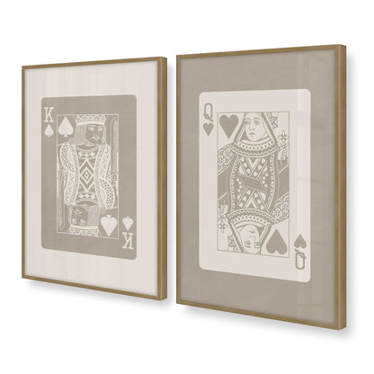 [Color:Brushed Gold], Picture of art in a Brushed Gold frame at an angle