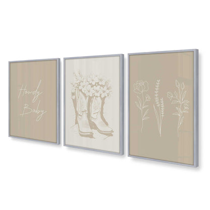 [Color:Polished Chrome], Picture of art in a Polished Chrome frame at an angle