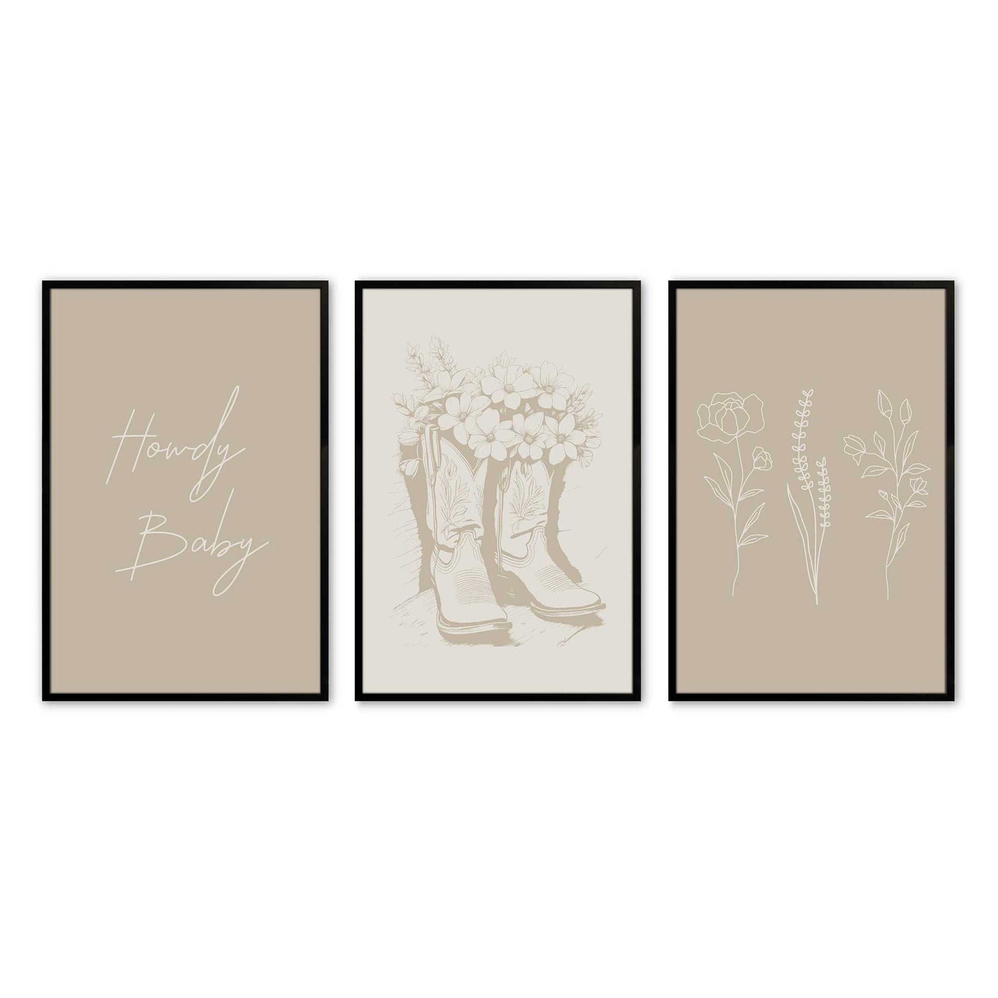 [Color:Satin Black], Picture of art in a Satin Black frame