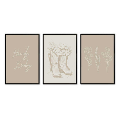 [Color:Satin Black], Picture of art in a Satin Black frame