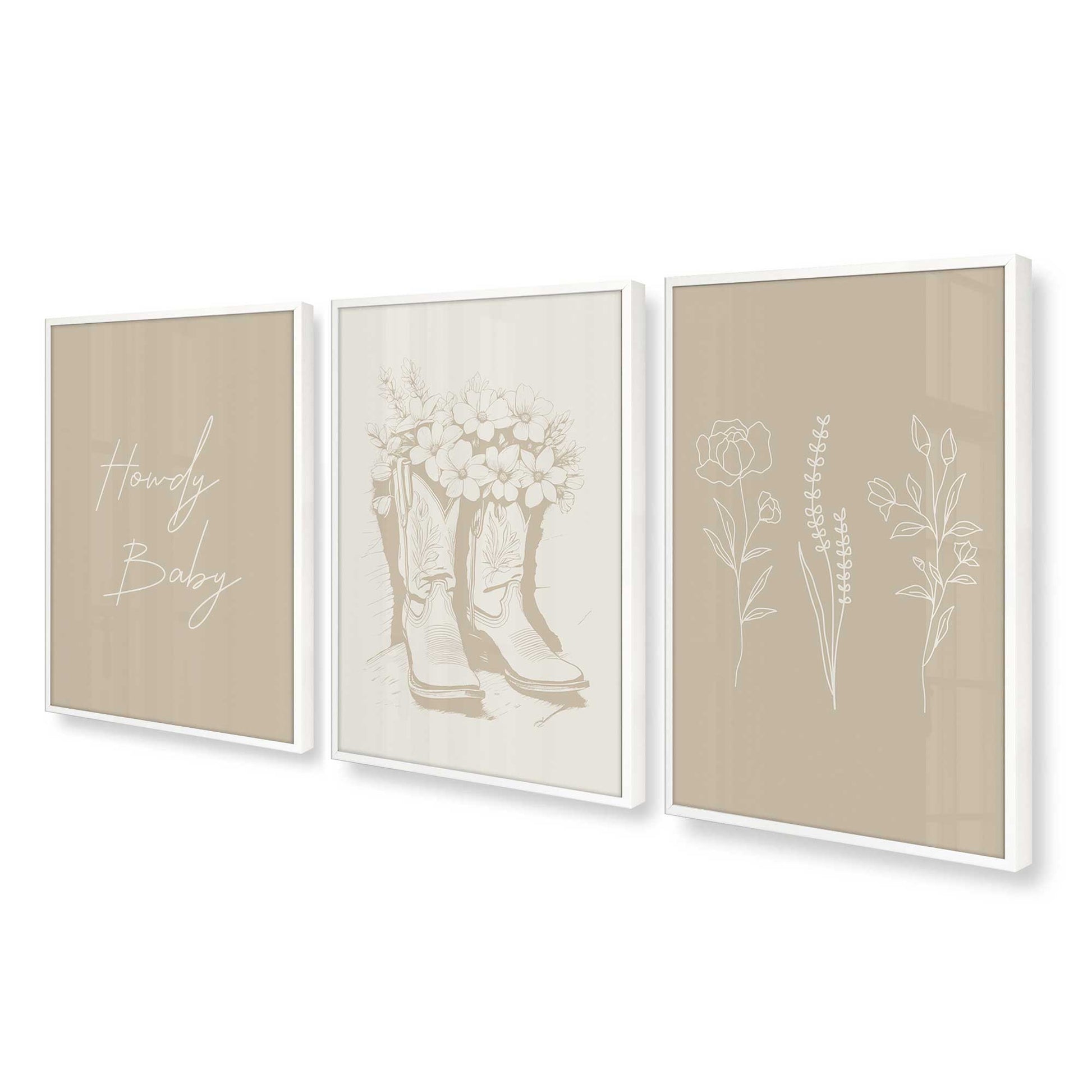 [Color:Opaque White], Picture of art in a Opaque White frame at an angle