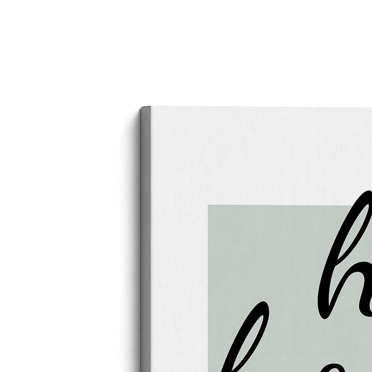 [Color:Stretched Canvas], Picture of the corner of the art