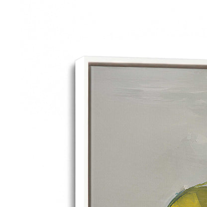 [Color:Opaque White], Picture of art in a White frame at an angle