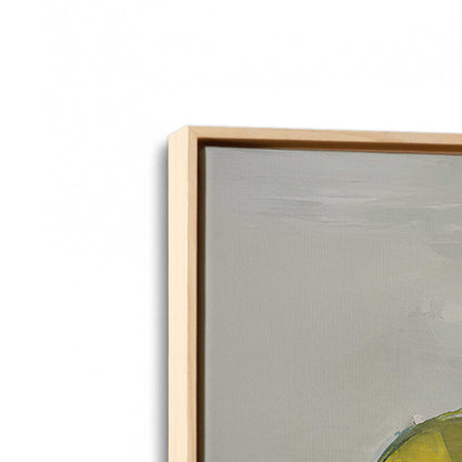 [Color:American Maple], Picture of art in a American Maple frame at an angle