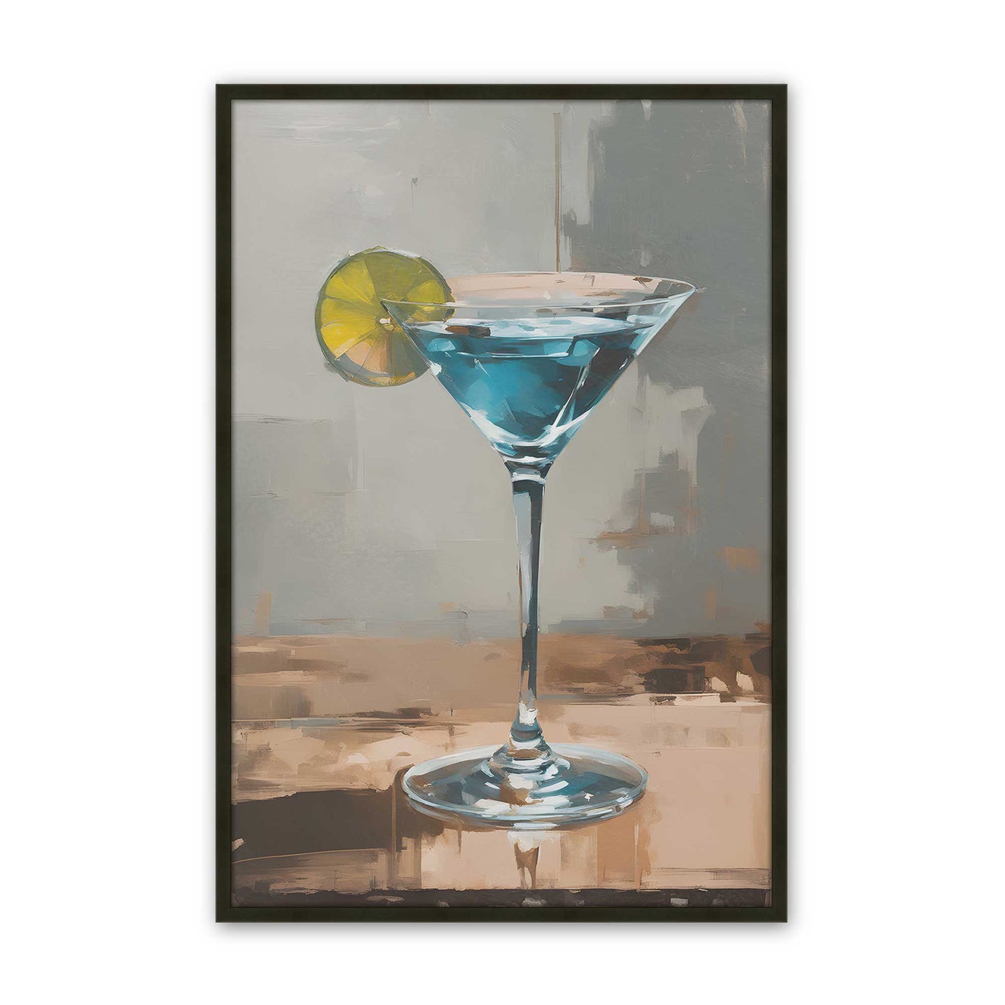 [Color:Satin Black], Picture of art in a Satin Black frame