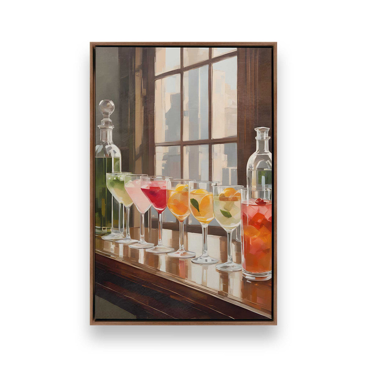 [Color:Walnut], Picture of art in a Walnut frame