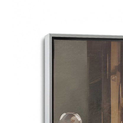 [Color:Polished Chrome], Picture of art in a Polished Chrome frame at an angle