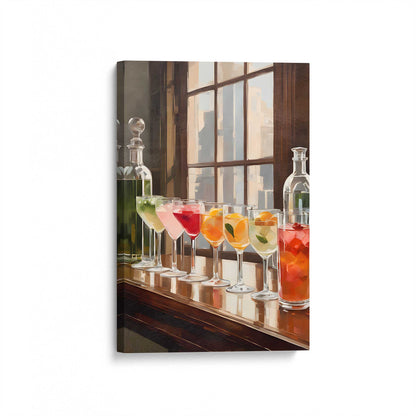 [Color:Stretched Canvas], Picture of art at an angle