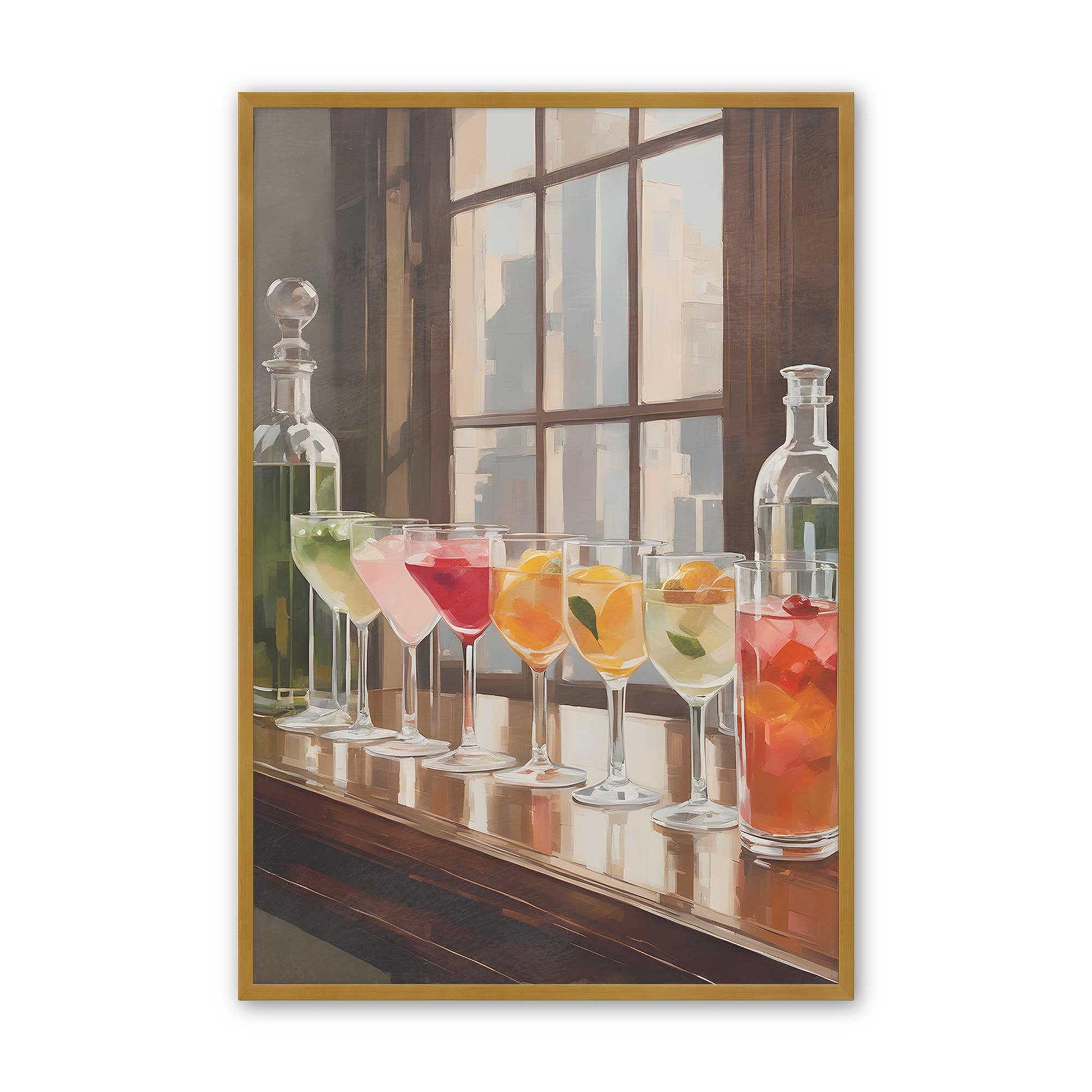 [Color:Polished Gold], Picture of art in a Polished Gold frame