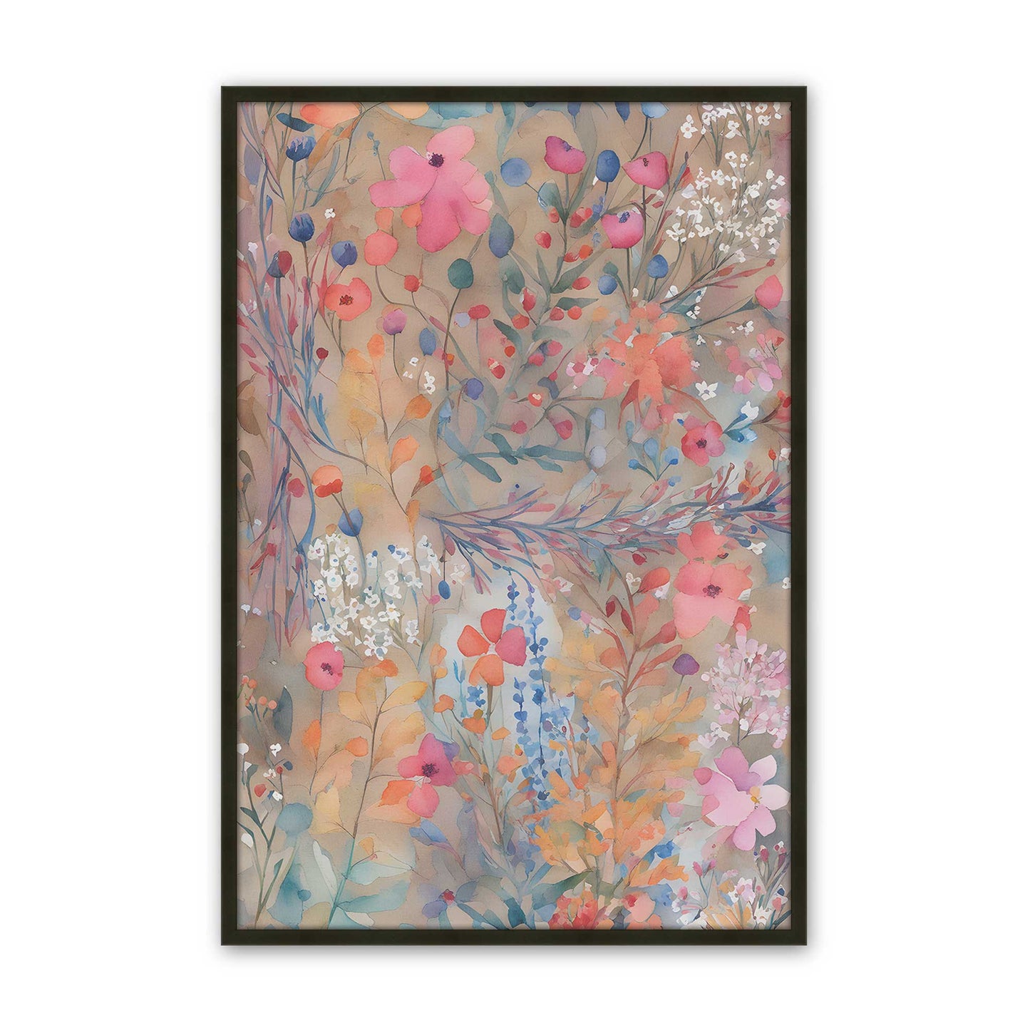 [Color:Satin Black], Picture of art in a Satin Black frame