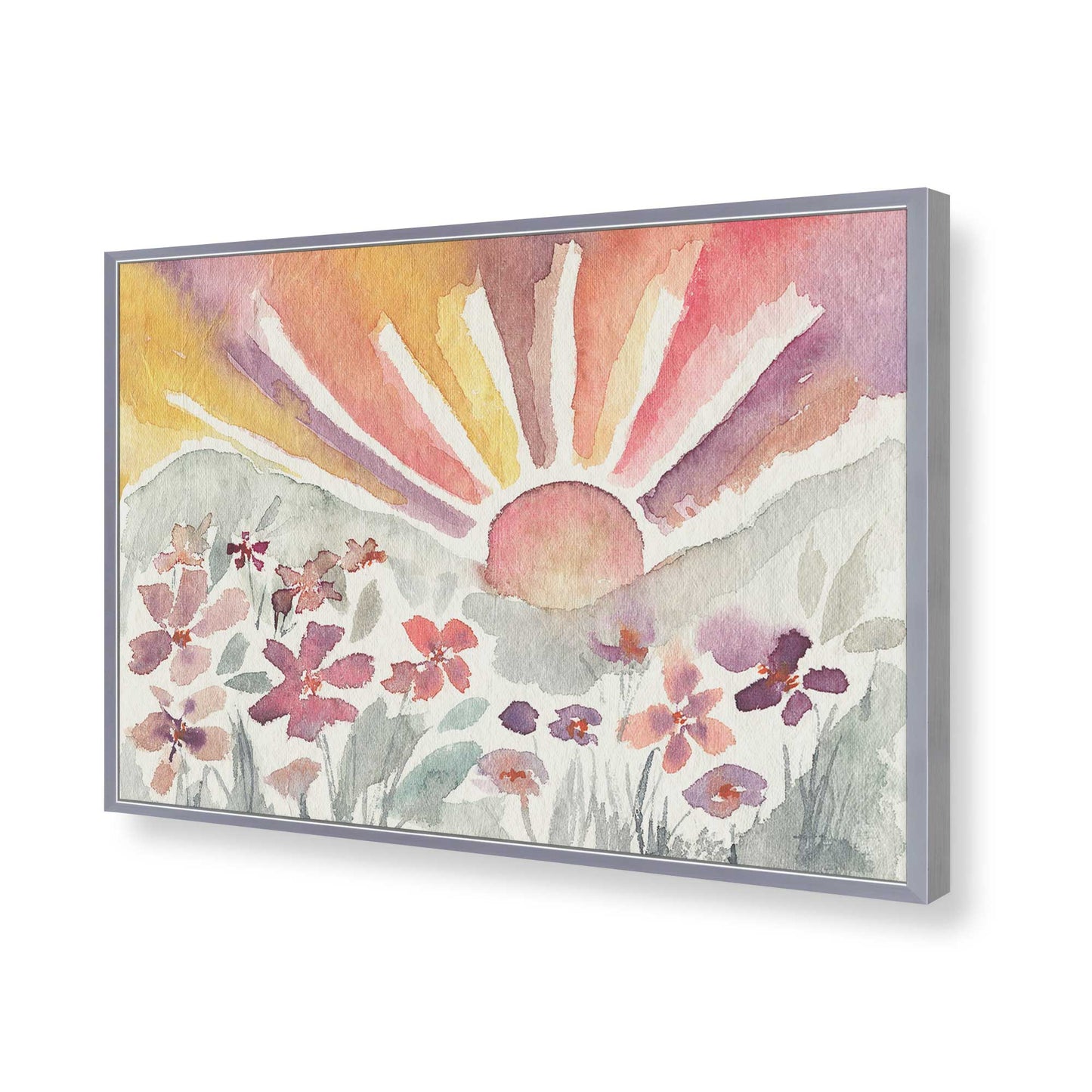 [Color:Polished Chrome], Picture of art in a Polished Chrome frame of the corner