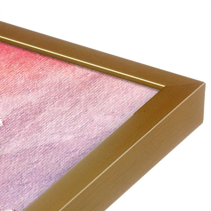 [Color:Polished Gold], Picture of art in a Polished Gold frame at an angle