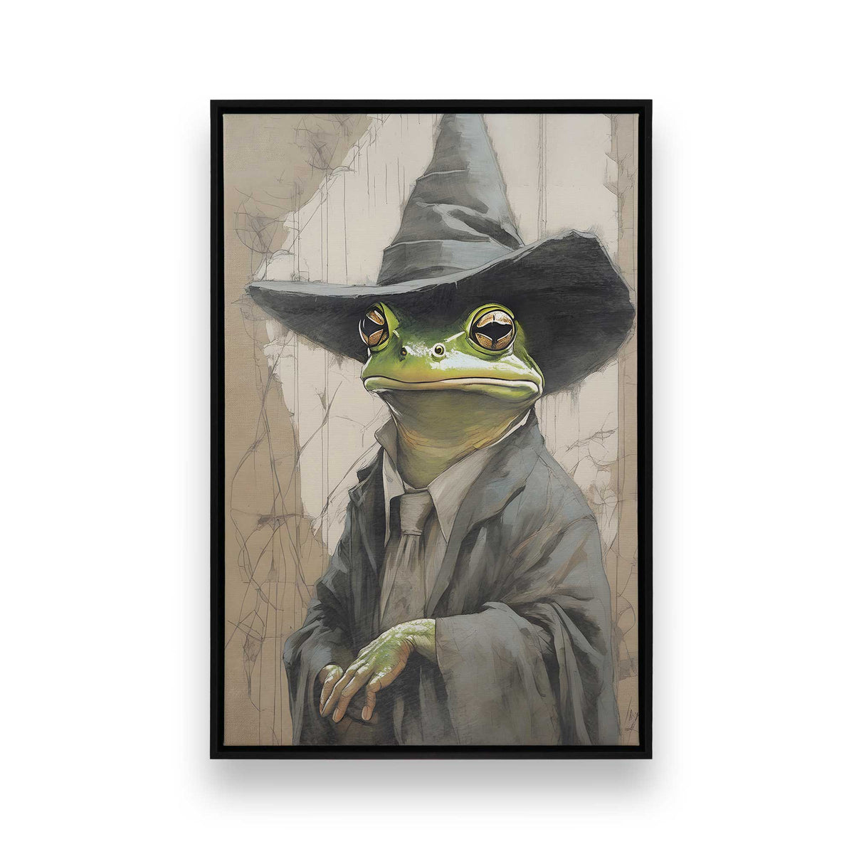 [Color:Satin Black], Picture of art in a Satin Black frame