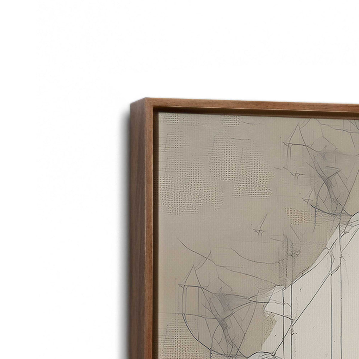 [Color:Walnut], Picture of art in a Walnut frame at an angle