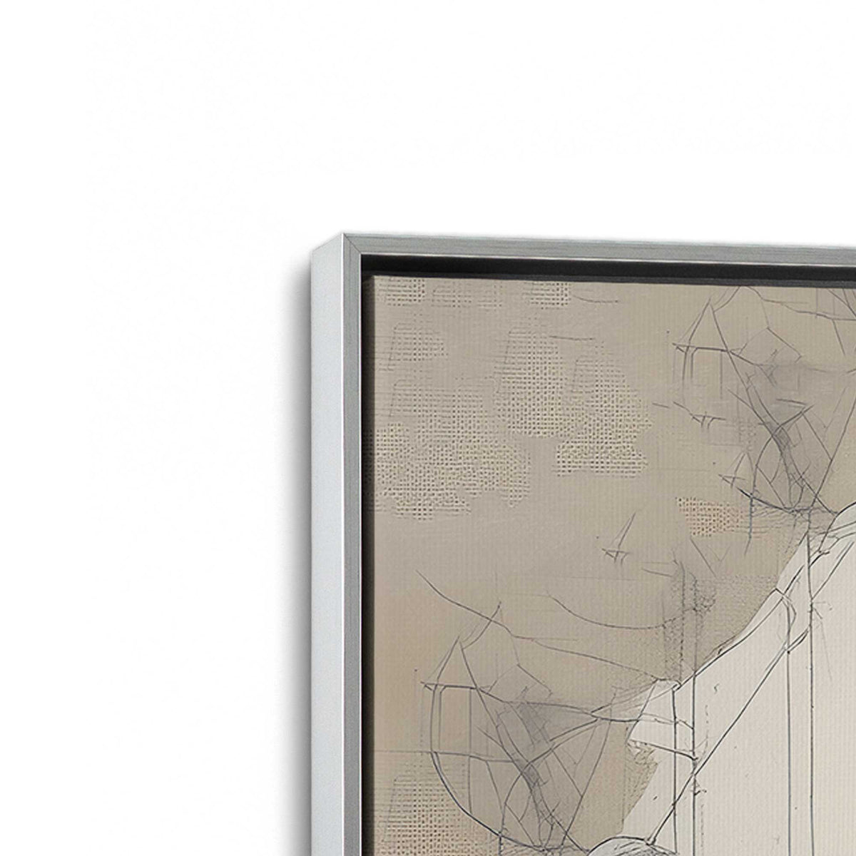 [Color:Polished Chrome], Picture of art in a Polished Chrome frame at an angle