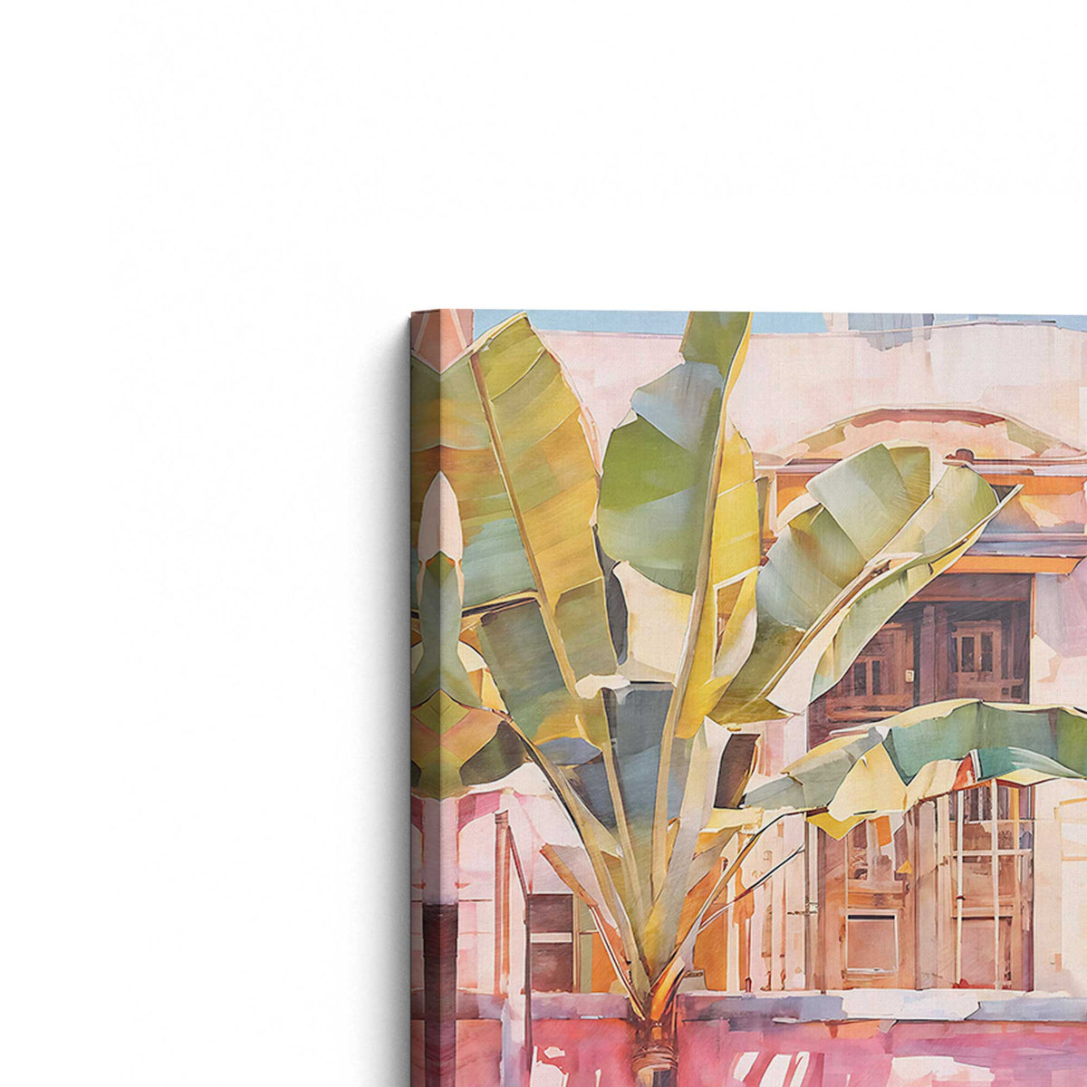 [Color:Stretched Canvas], Picture of the corner of the art