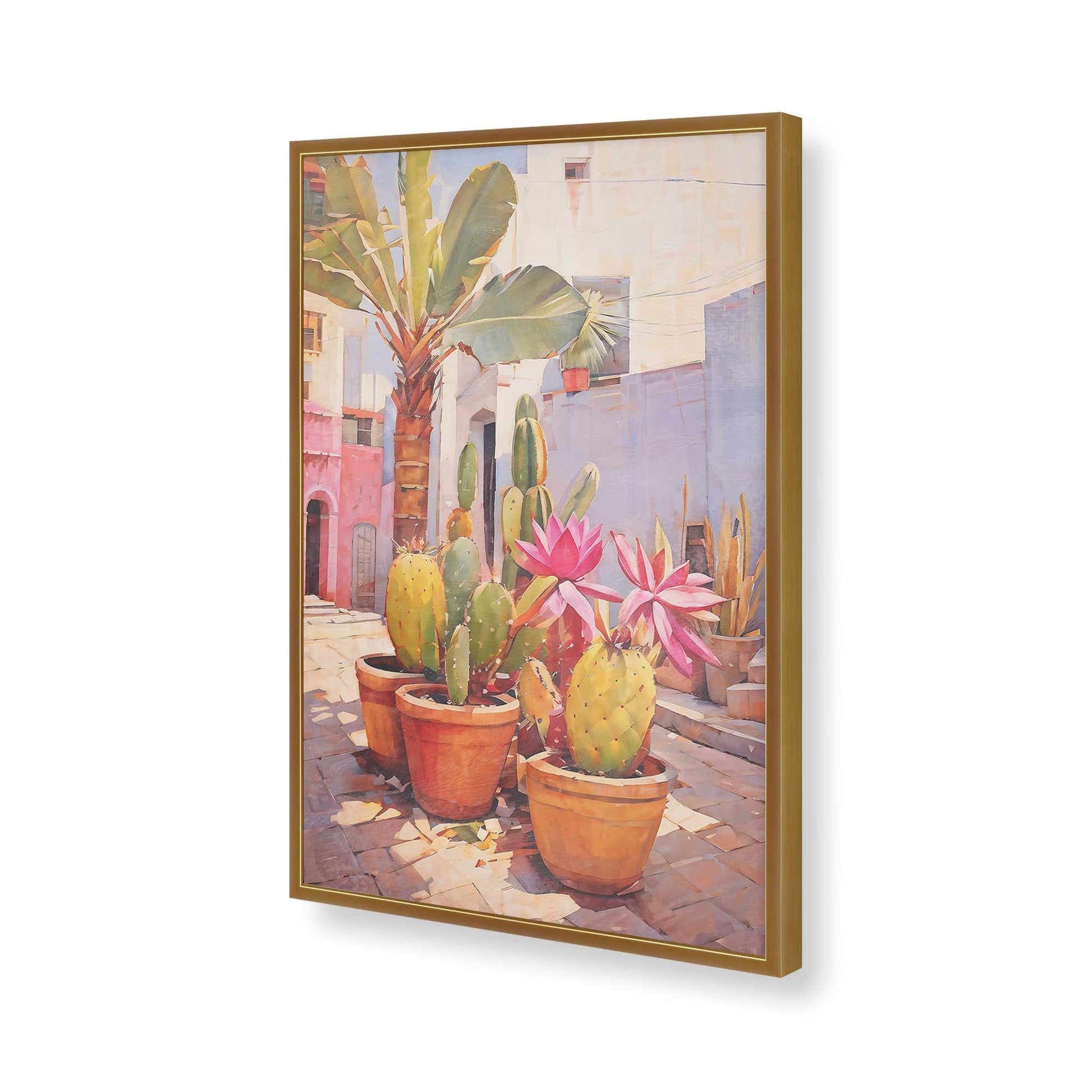 [Color:Polished Gold], Picture of art in a Polished Gold frame of the corner