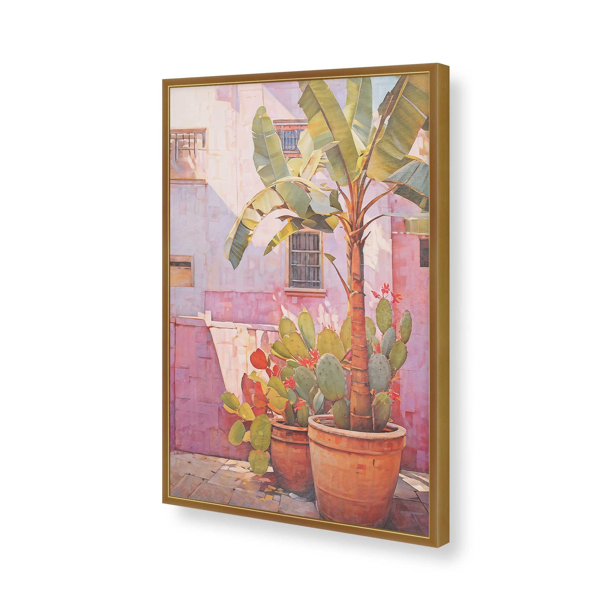 [Color:Polished Gold], Picture of art in a Polished Gold frame of the corner