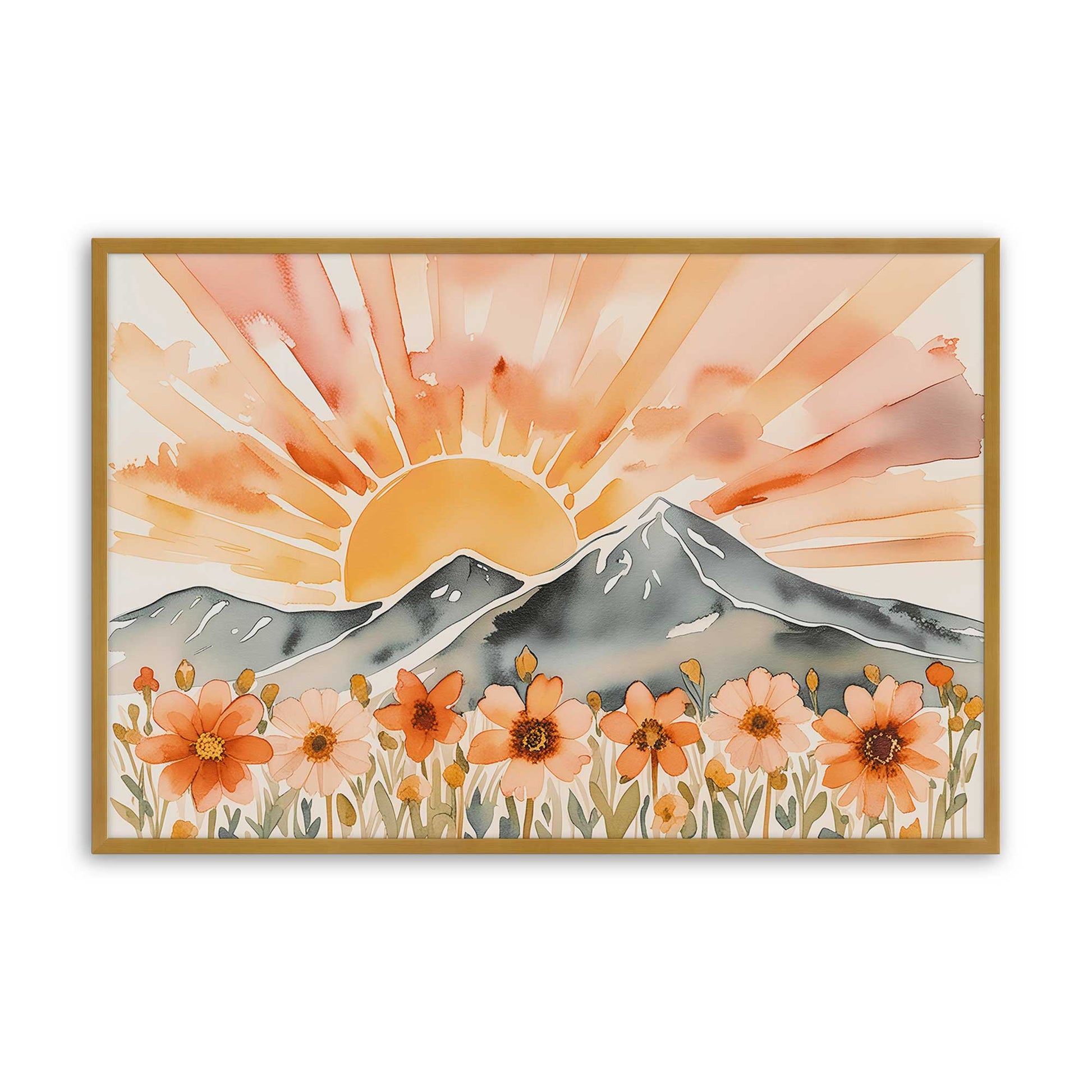 [Color:Polished Gold], Picture of art in a Polished Gold frame