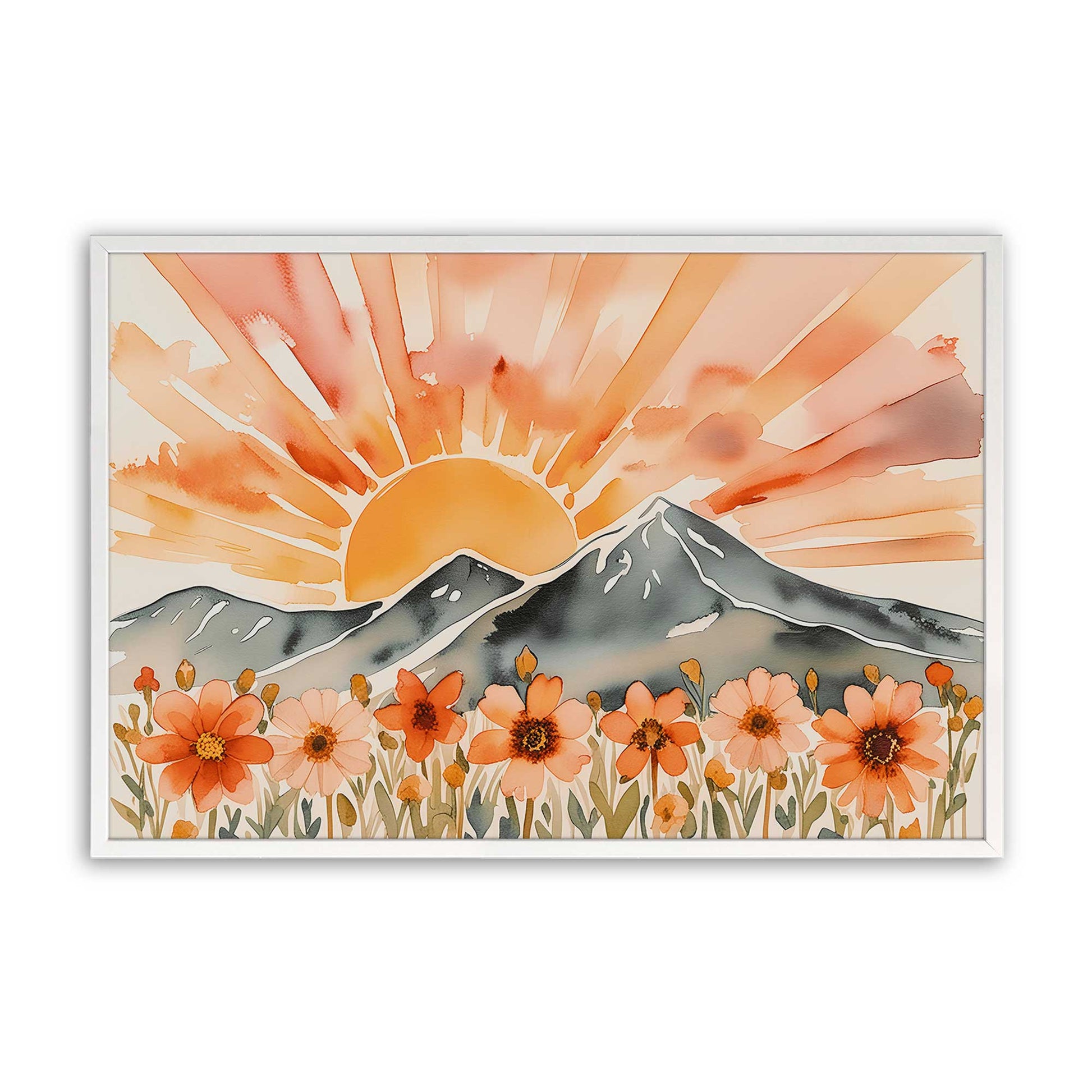 [Color:Opaque White], Picture of art in a Opaque White frame