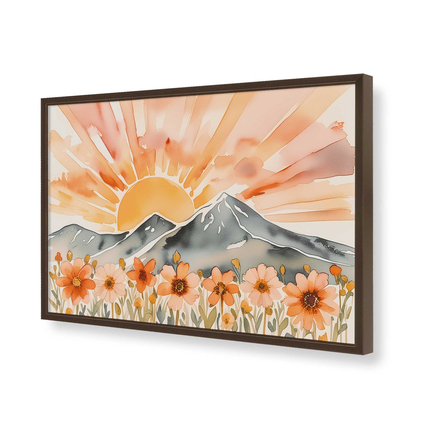 [Color:Belvinder Brown], Picture of art in a Belvinder Brown frame of the corner