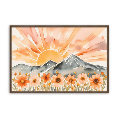 [Color:Walnut], Picture of art in a Walnut frame