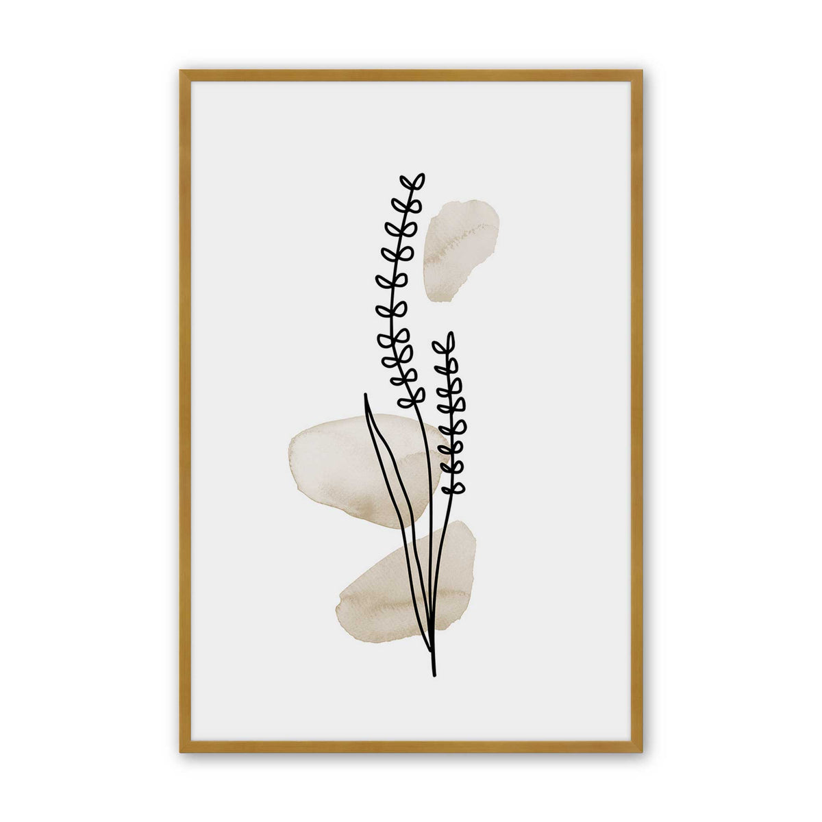 [Color:Polished Gold], Picture of art in a Polished Gold frame