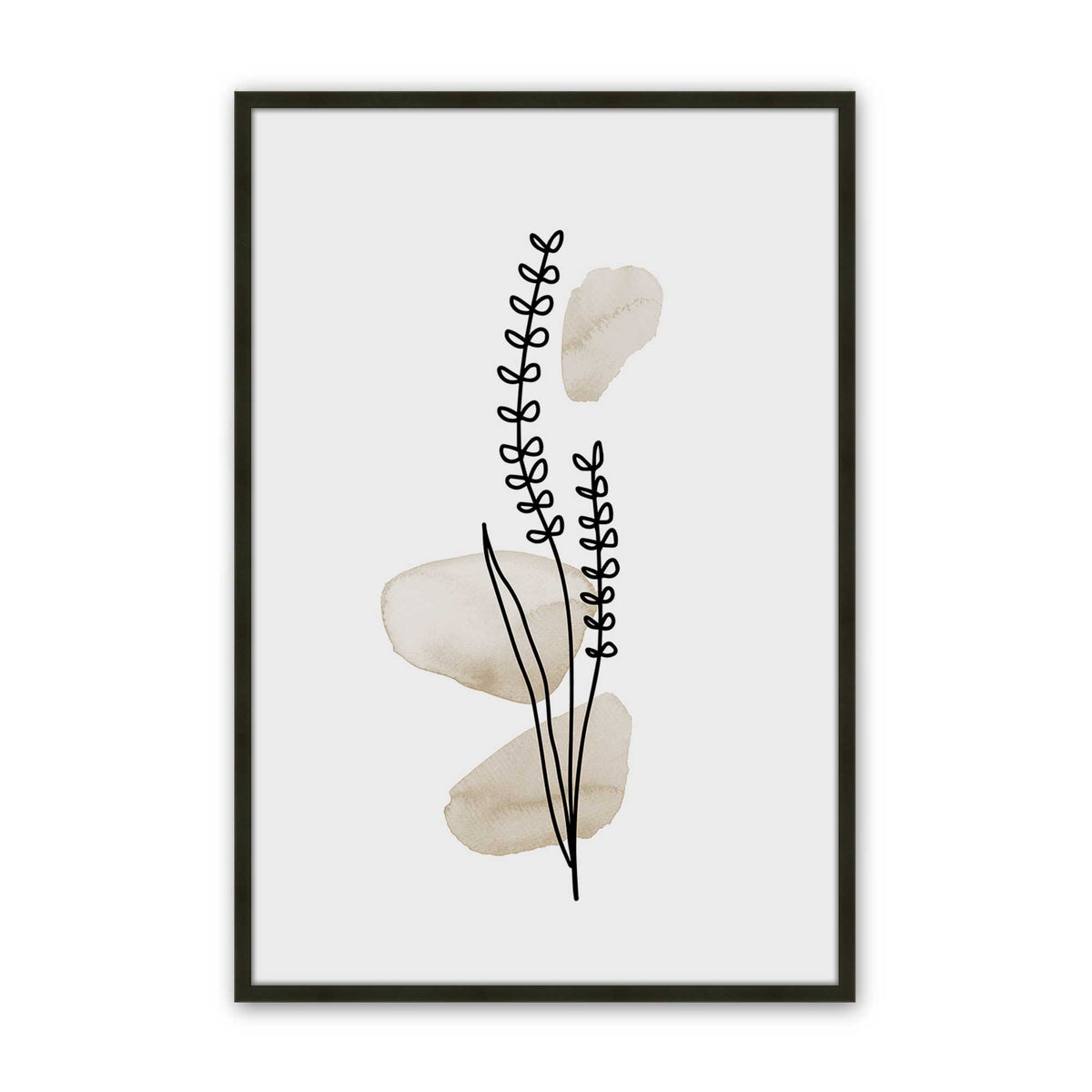 [Color:Satin Black], Picture of art in a Satin Black frame