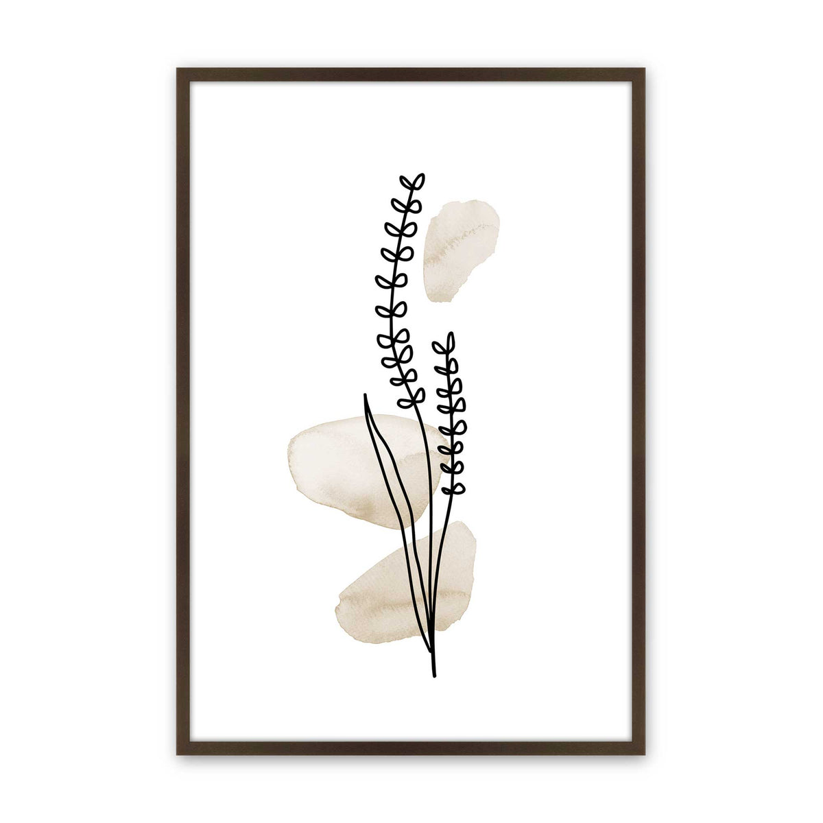 [Color:Belvinder Brown], Picture of art in a Belvinder Brown frame