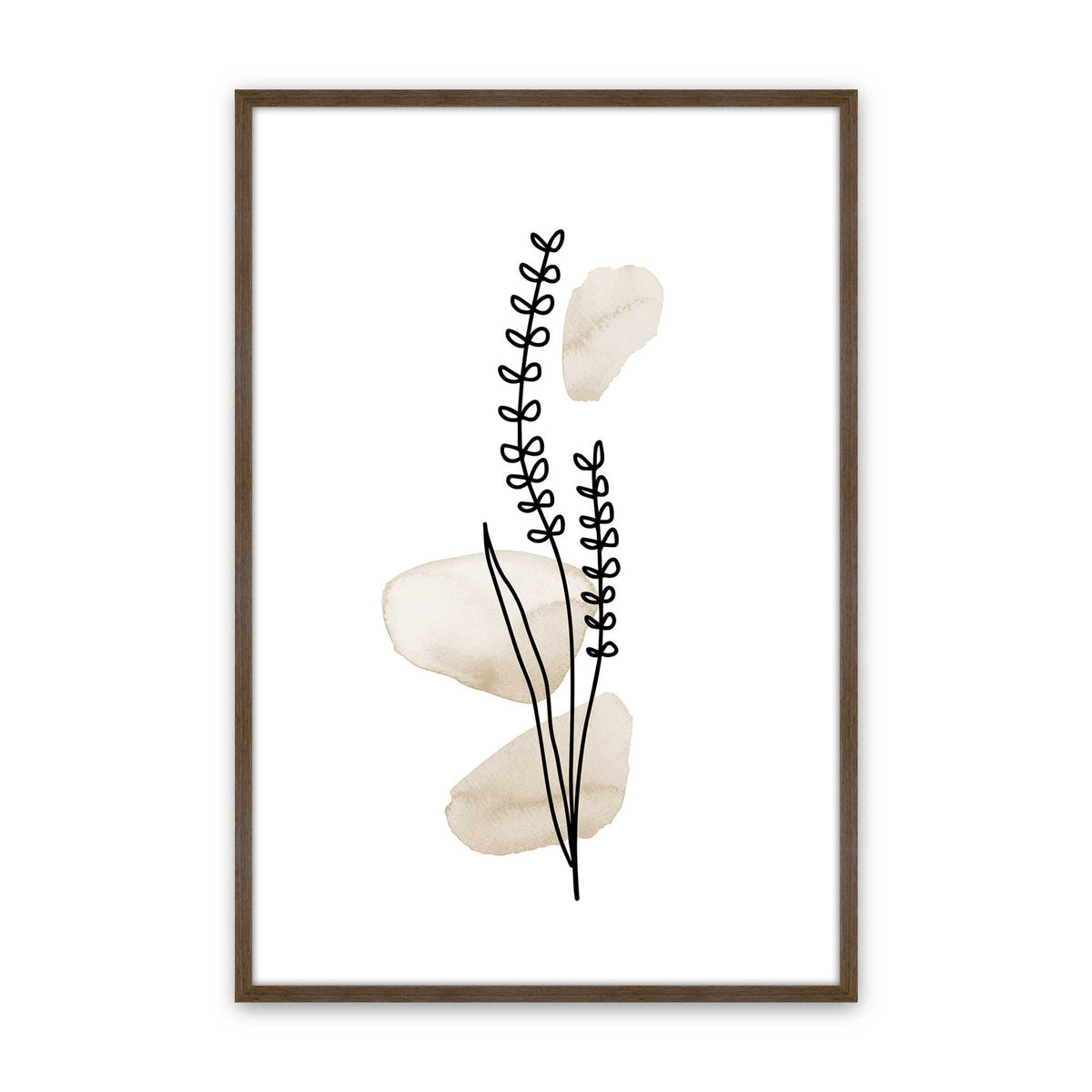 [Color:Walnut], Picture of art in a Walnut frame