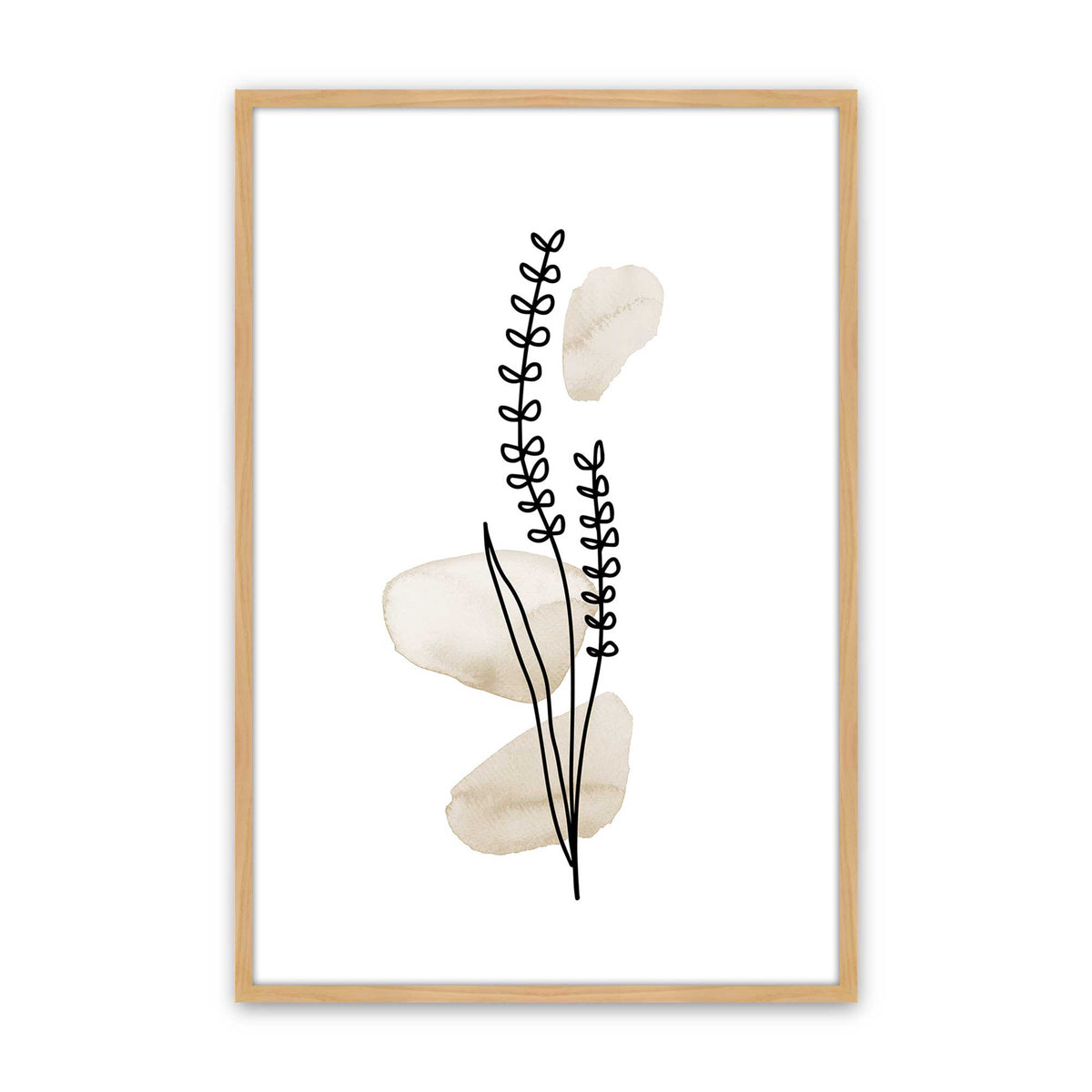 [Color:American Maple], Picture of art in a American Maple frame