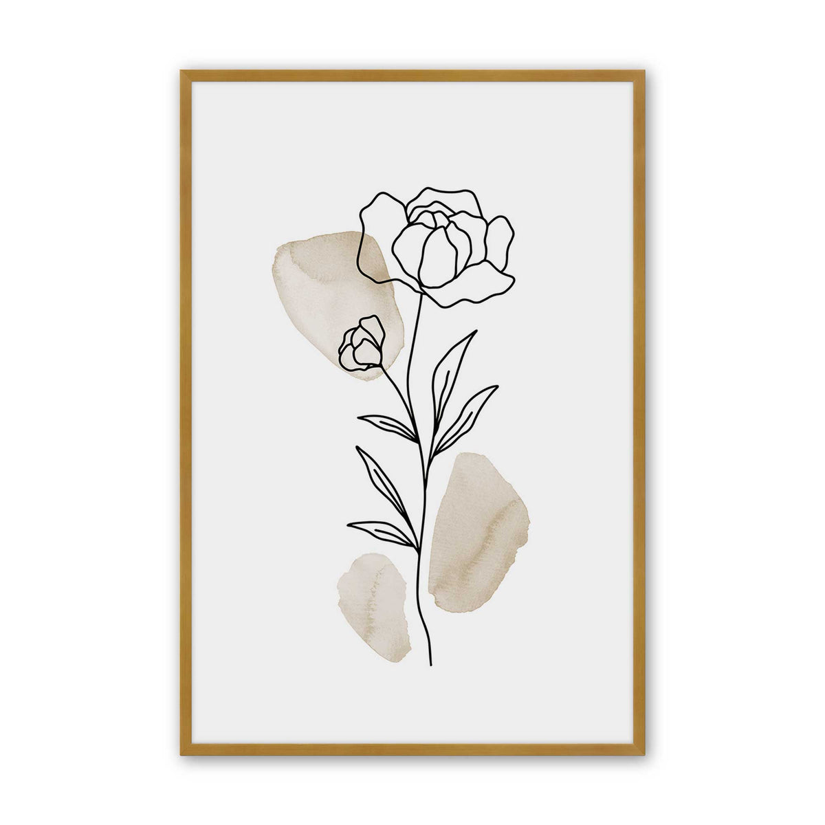 [Color:Polished Gold], Picture of art in a Polished Gold frame