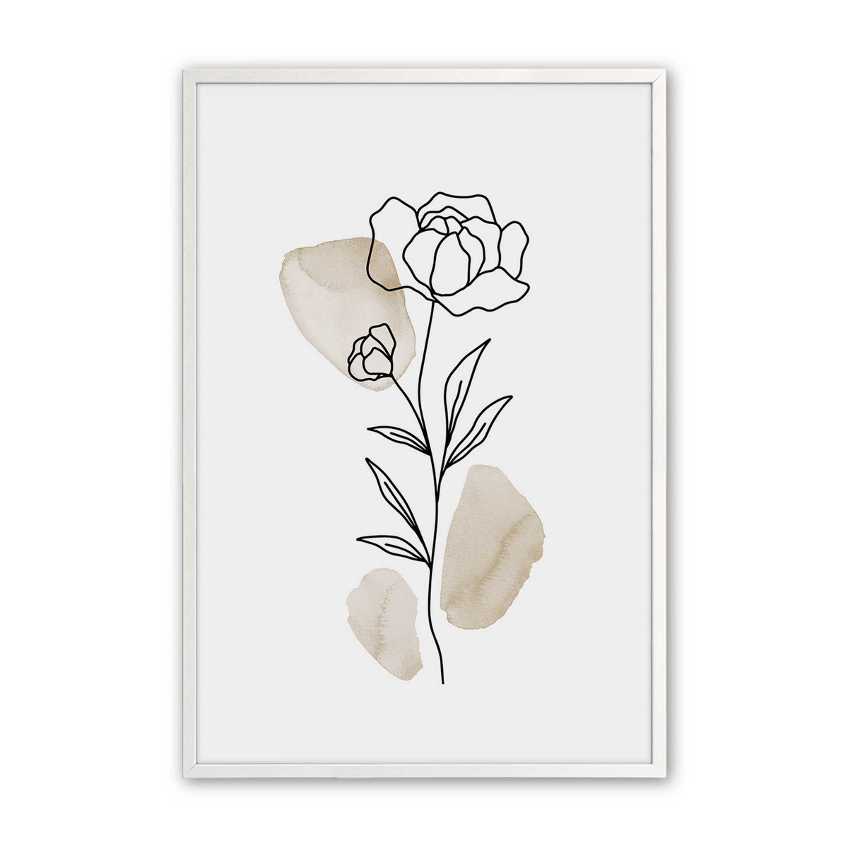 [Color:Opaque White], Picture of art in a Opaque White frame