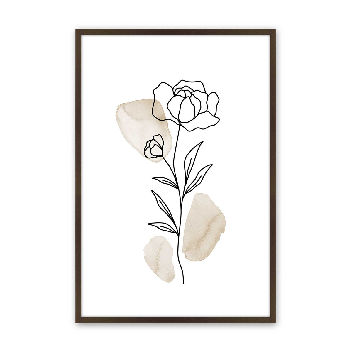 [Color:Belvinder Brown], Picture of art in a Belvinder Brown frame