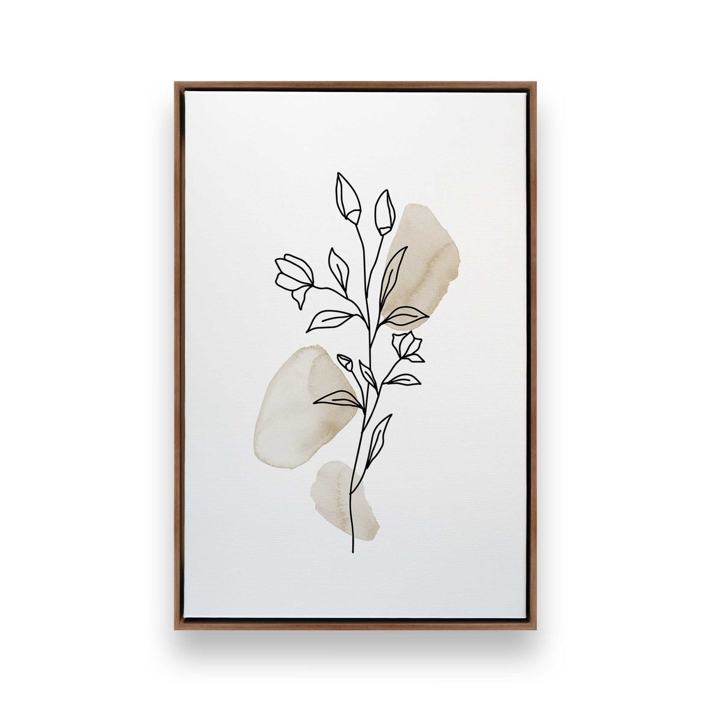 Chill Flower Sketches, Set of 3 Canvas Prints